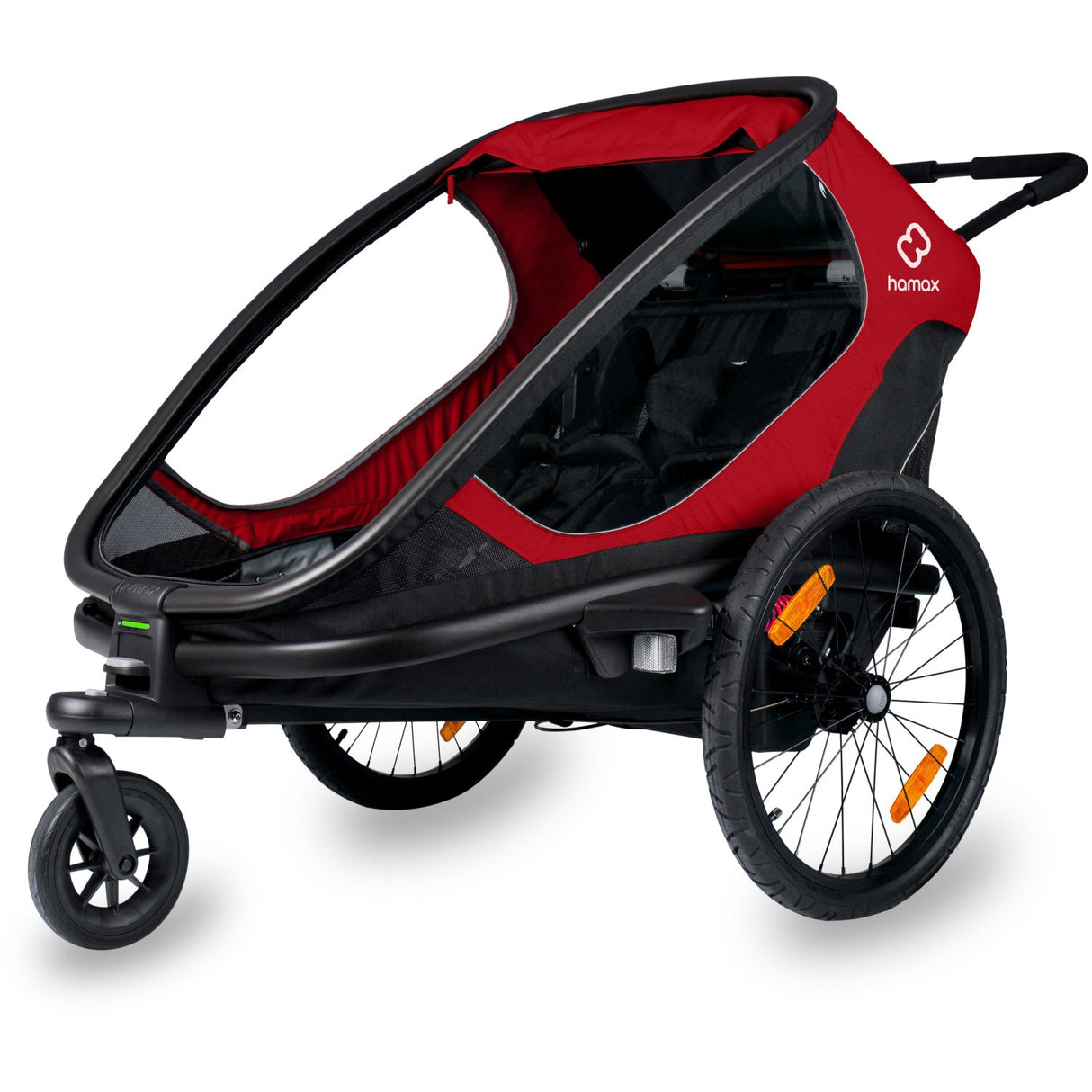 Hamax Red/Black Outback Bicycle Trailer Dobbel