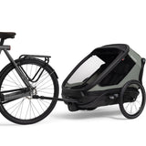 Hamax Green/Black Outback Next Bicycle Trailer Dobbel