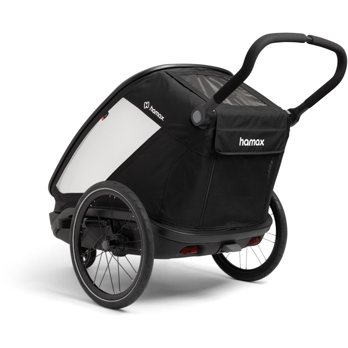 Hamax Black Outback Next Bicycle Trailer Dobbel