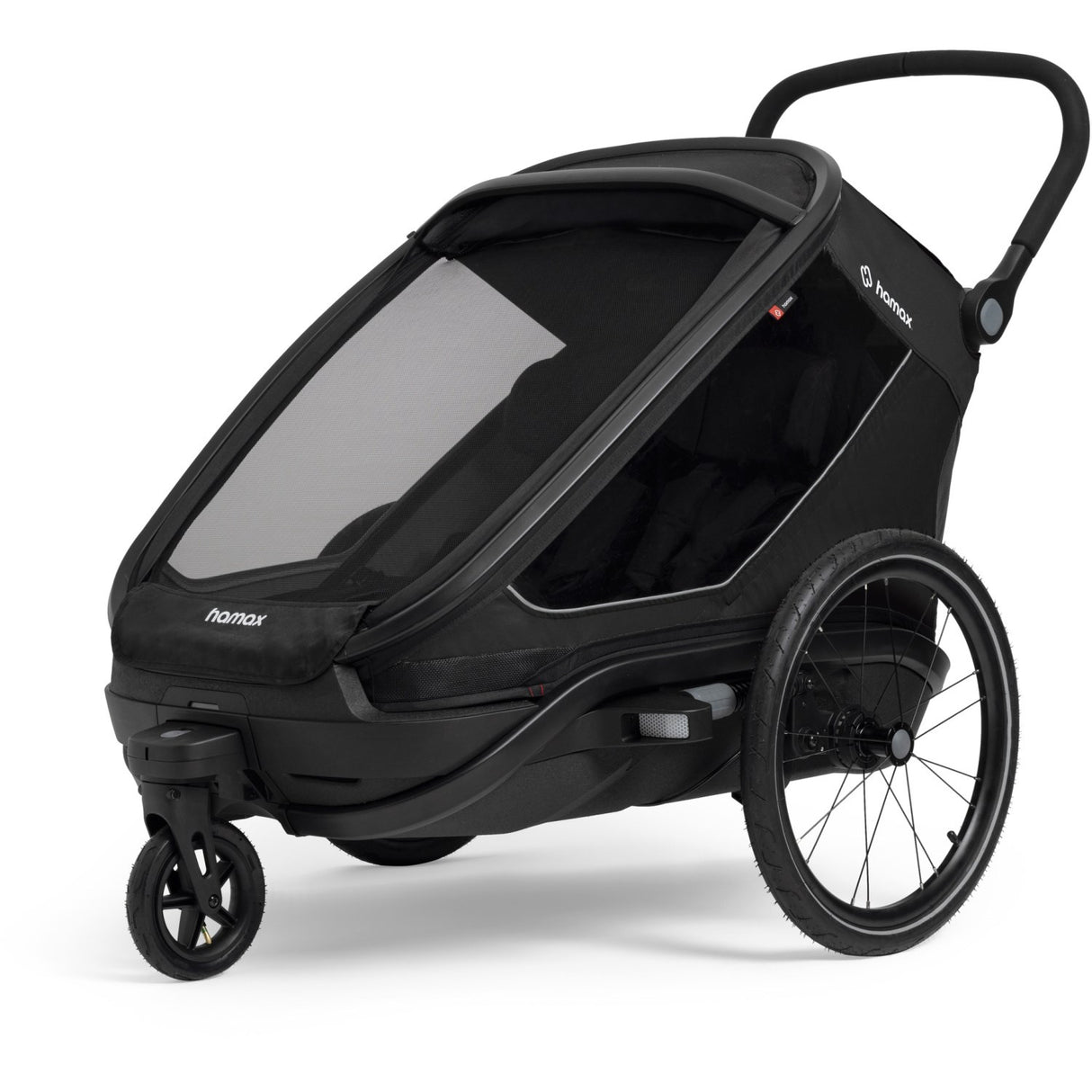 Hamax Black Outback Next Bicycle Trailer Dobbel