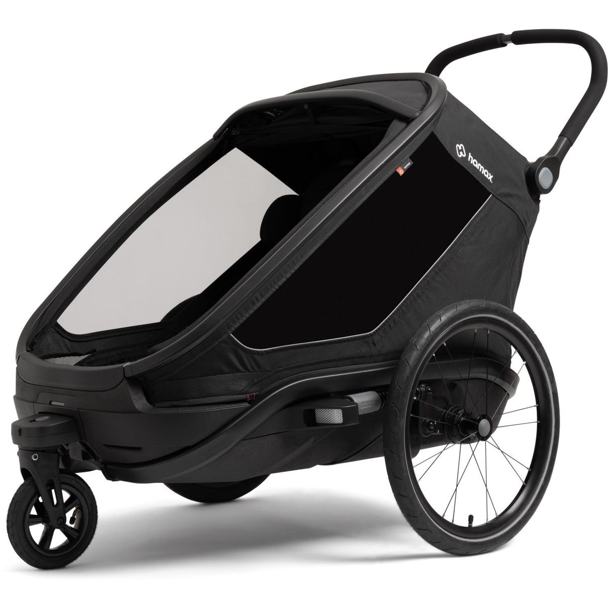 Hamax Black Outback Next Bicycle Trailer Dobbel