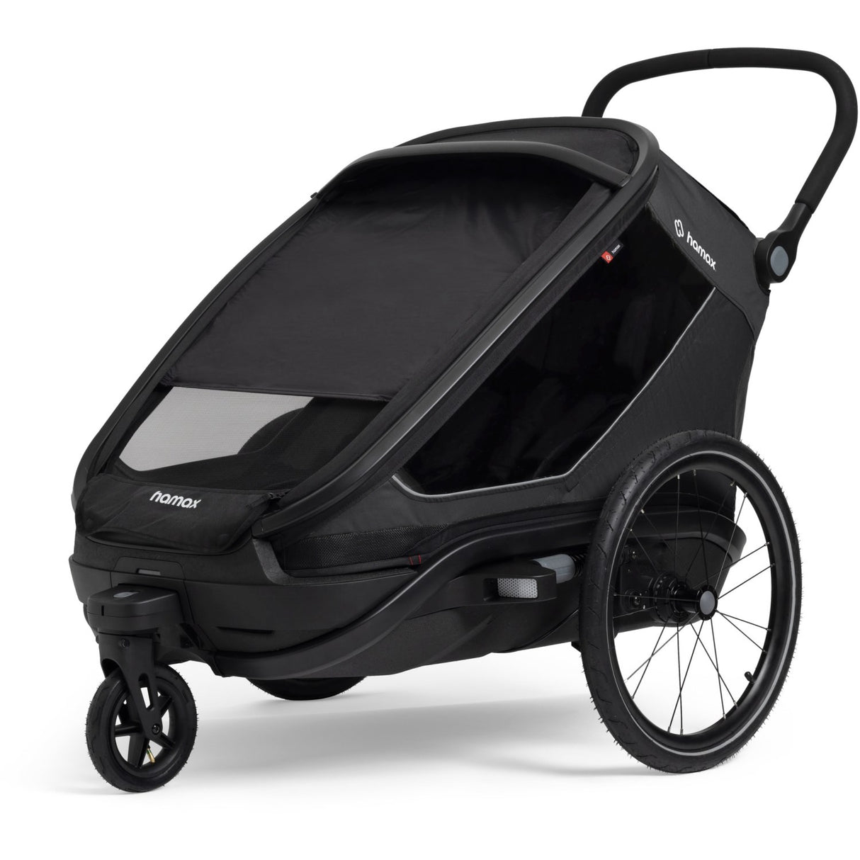 Hamax Black Outback Next Bicycle Trailer Dobbel