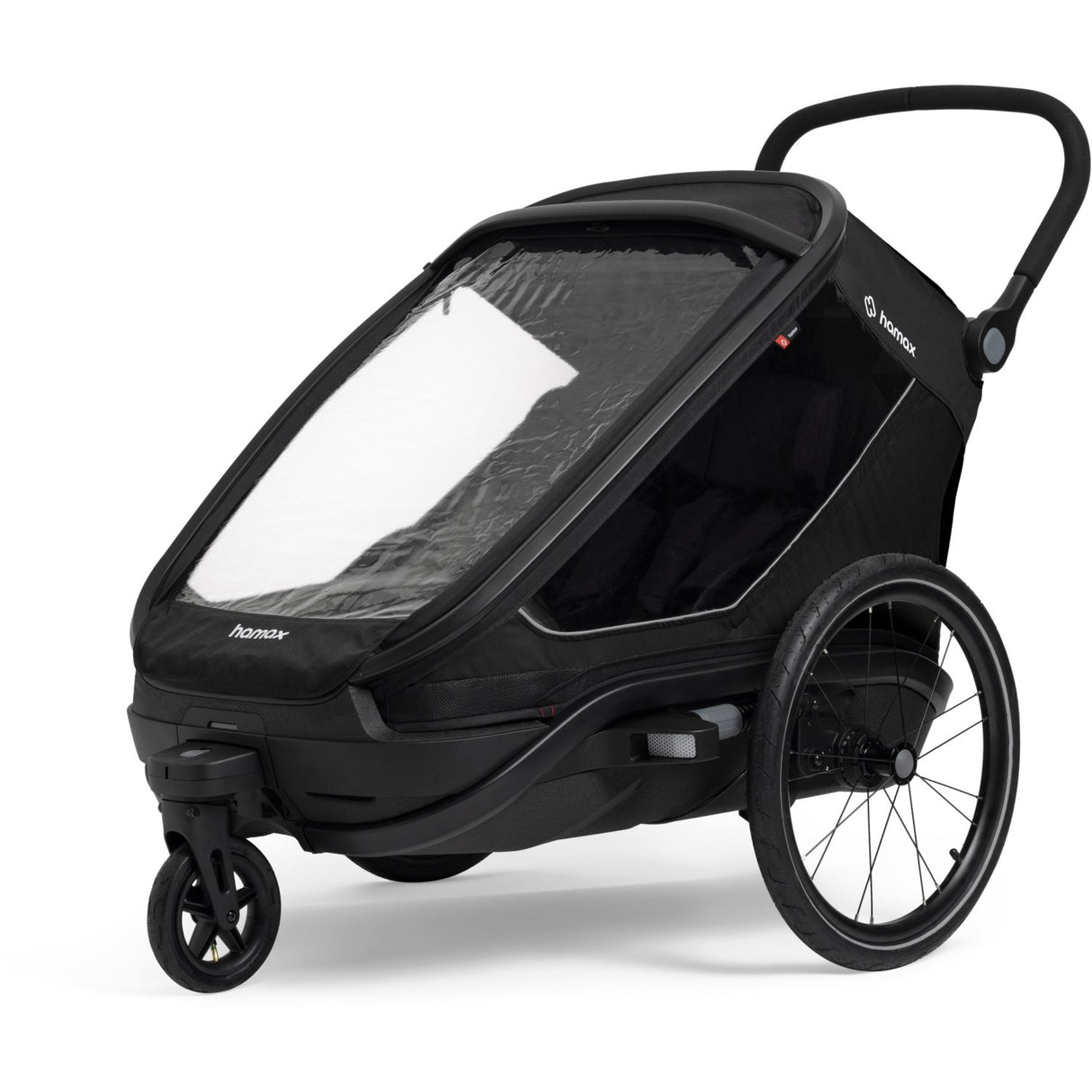 Hamax Black Outback Next Bicycle Trailer Dobbel