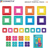 Connetix Multicolour Bright Portal Pakke 48 Pcs