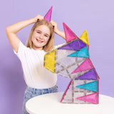 Connetix Multicolour Glitter Enhjørning Pakke 56 Pcs