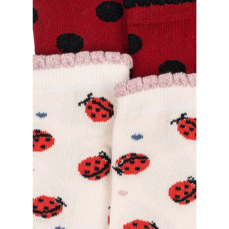 Konges Sløjd Ladybug 2 Pakke Ladybug Jacquard Strømper