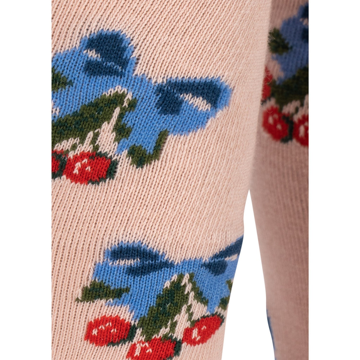 Konges Sløjd Amarena/Tramonto 2 Pakke Flower Og Cherry Jacquard Strømpebukser