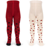 Konges Sløjd Ladybug 2 Pakke Ladybug Jacquard Strømpebukser