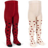 Konges Sløjd Ladybug 2 Pakke Ladybug Jacquard Strømpebukser