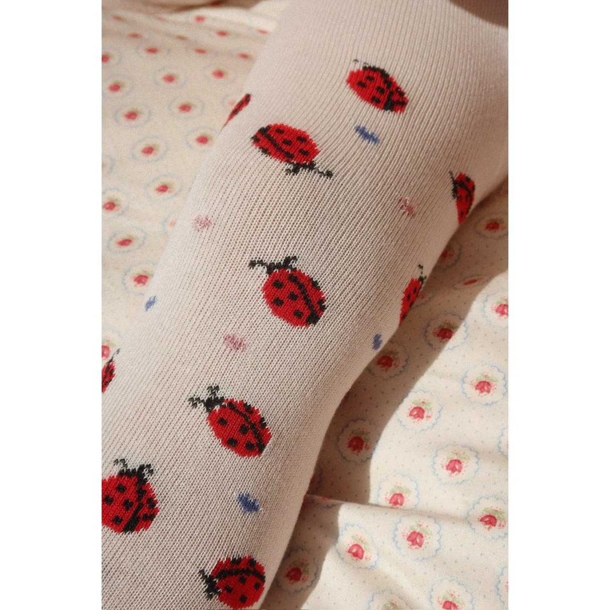 Konges Sløjd Ladybug 2 Pakke Ladybug Jacquard Strømpebukser