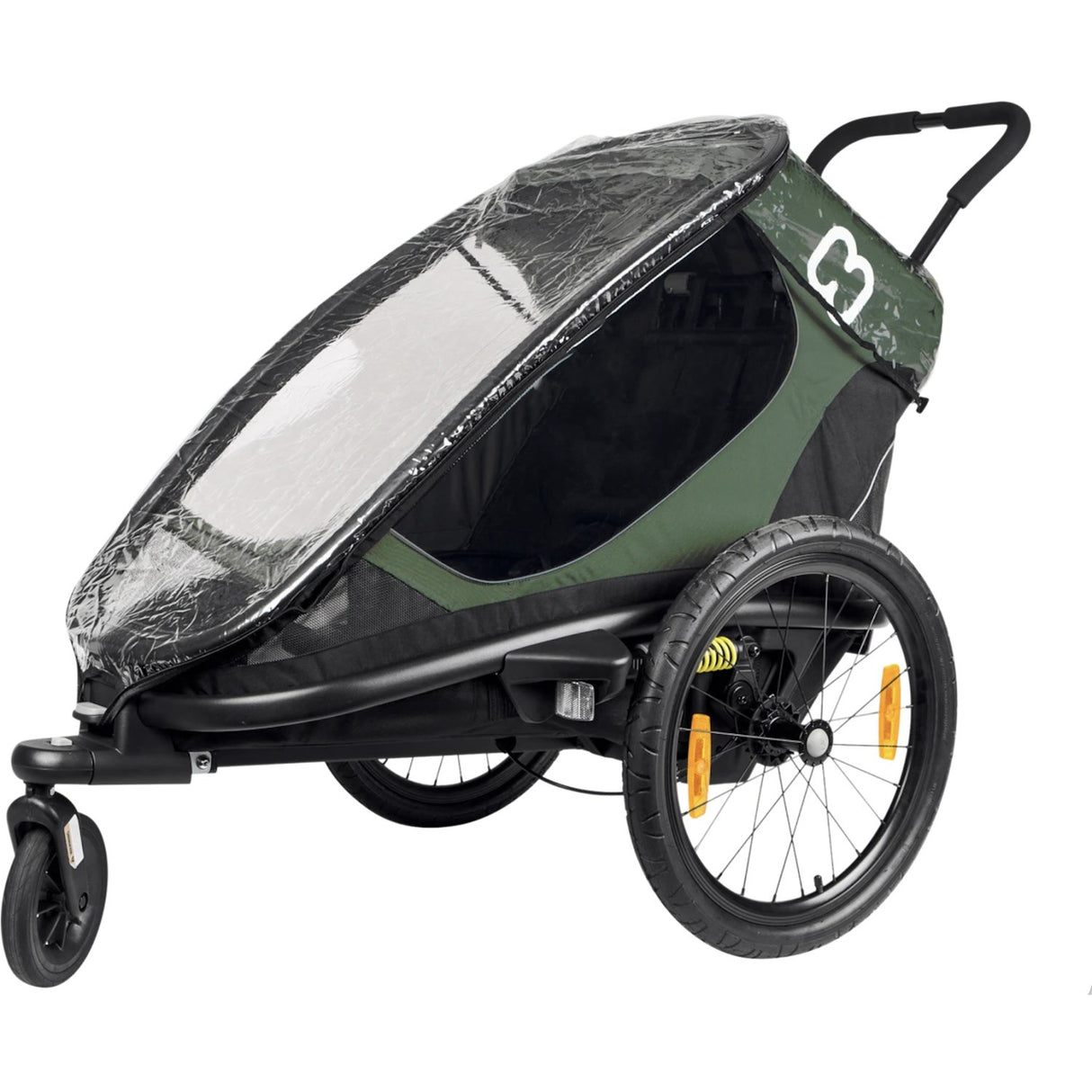 Hamax Transparent Rain Cover Bicycle Trailer Dobbel
