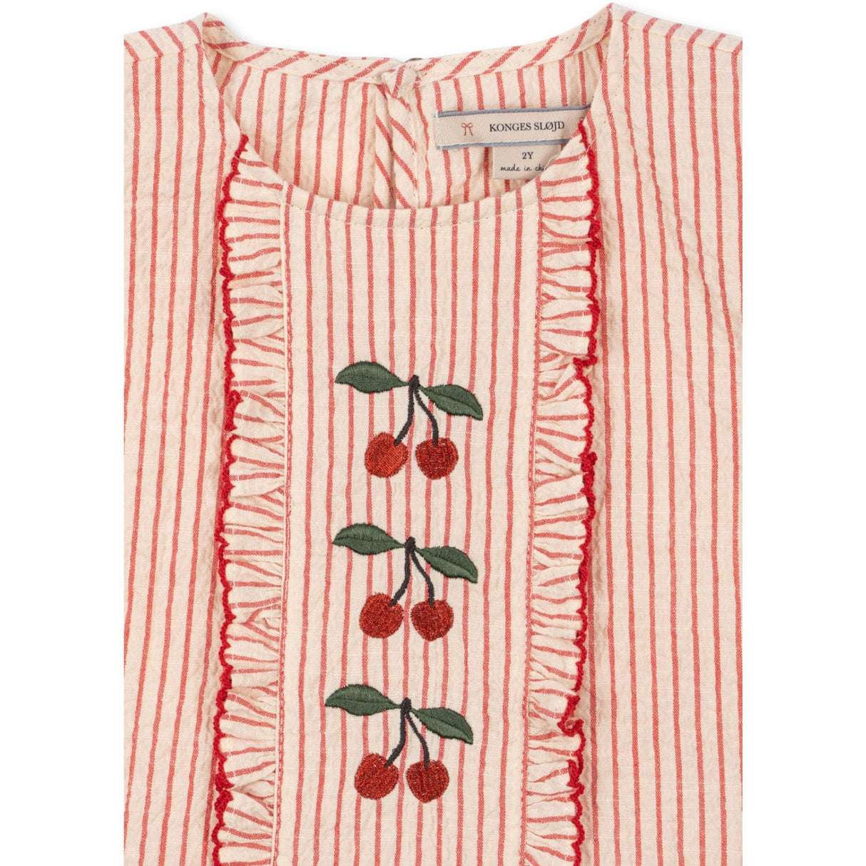 Konges Sløjd Amour Stripe Ellie Frill Topp Gots