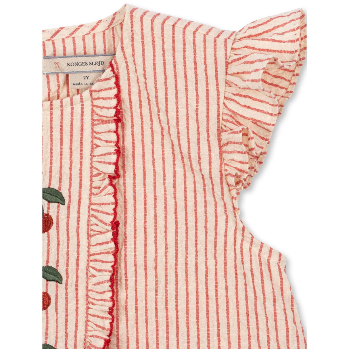 Konges Sløjd Amour Stripe Ellie Frill Topp Gots