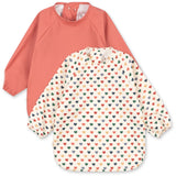 Konges Sløjd Coeur Colore/Faded Rose 2 Pakke Dinner Smekke Med Ermer