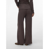 Mama;licious Chocolate Brown Melange Mlkira Wide Jrs Bukser Hw
