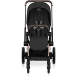 Cybex Sepia Black/Black Epriam Comfort Rosegold Inklusiv Foldbar Liggedel