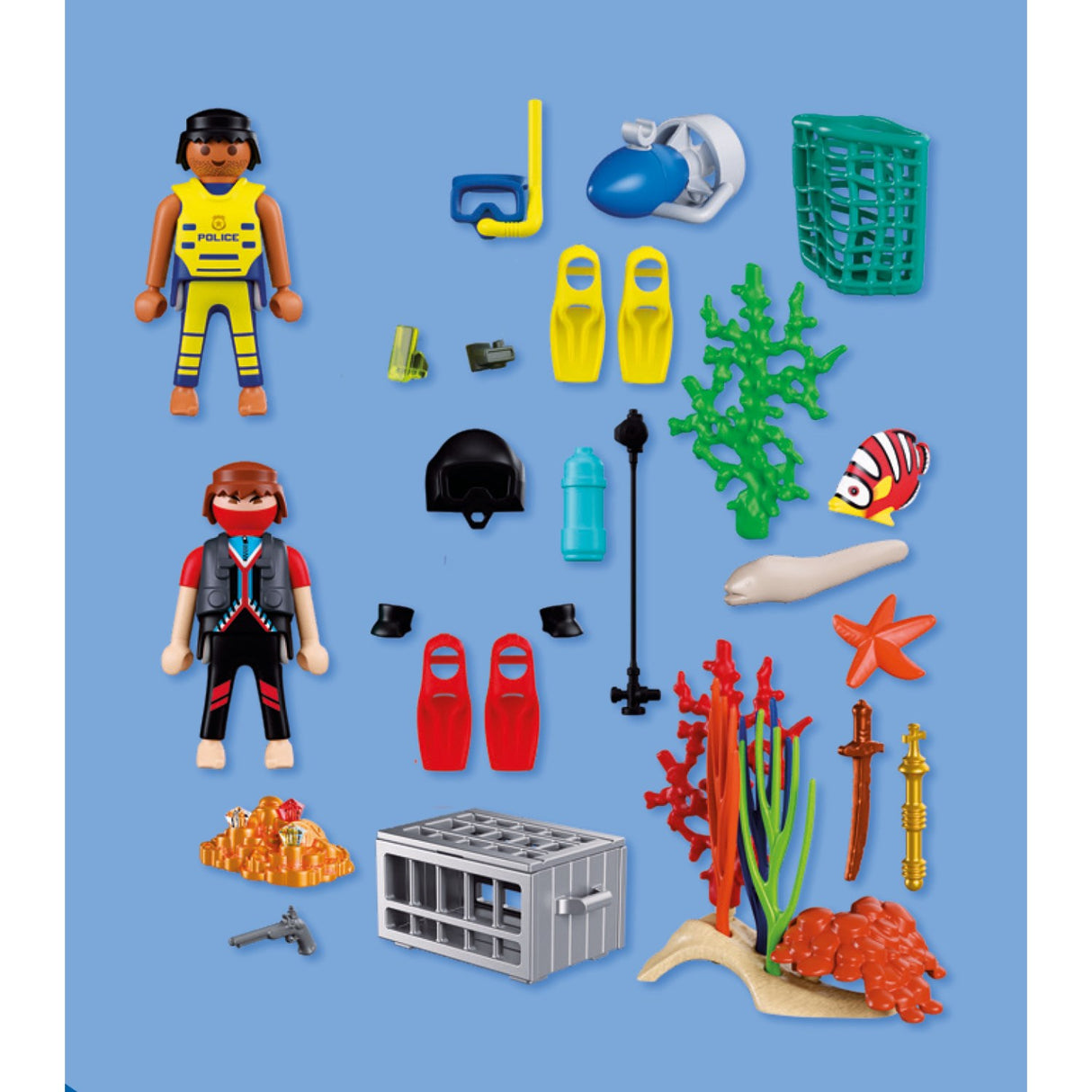 Playmobil® Police Diver With Treasure