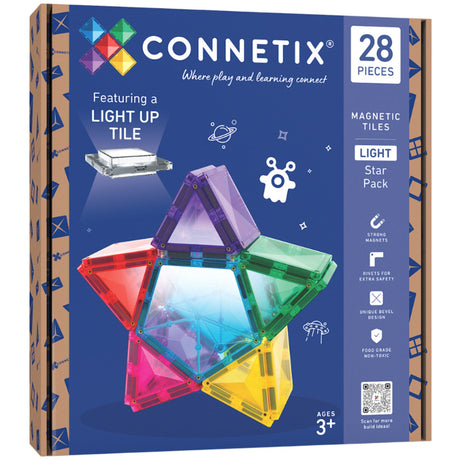 Connetix Multicolour Light Star Pakke 28 Pcs