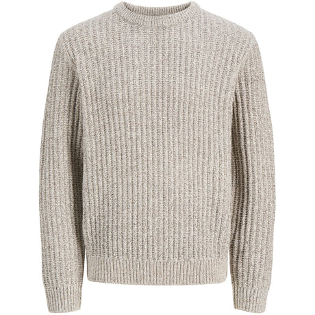Jack & Jones Junior Sea Salt Jjjaxon Strikk Crew Neck Jnr