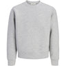 Jack & Jones Junior Light Grey Melange New Jcolegacy Sweat Scuba Crew Neck Jnr