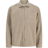 Jack & Jones Junior Feather Gray Jortoronto Cordudoy Zip Skjorte Ls Bf Jnr