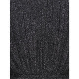 kids ONLY Black Silver Lurex Kogglam Ls Kjole Jrs