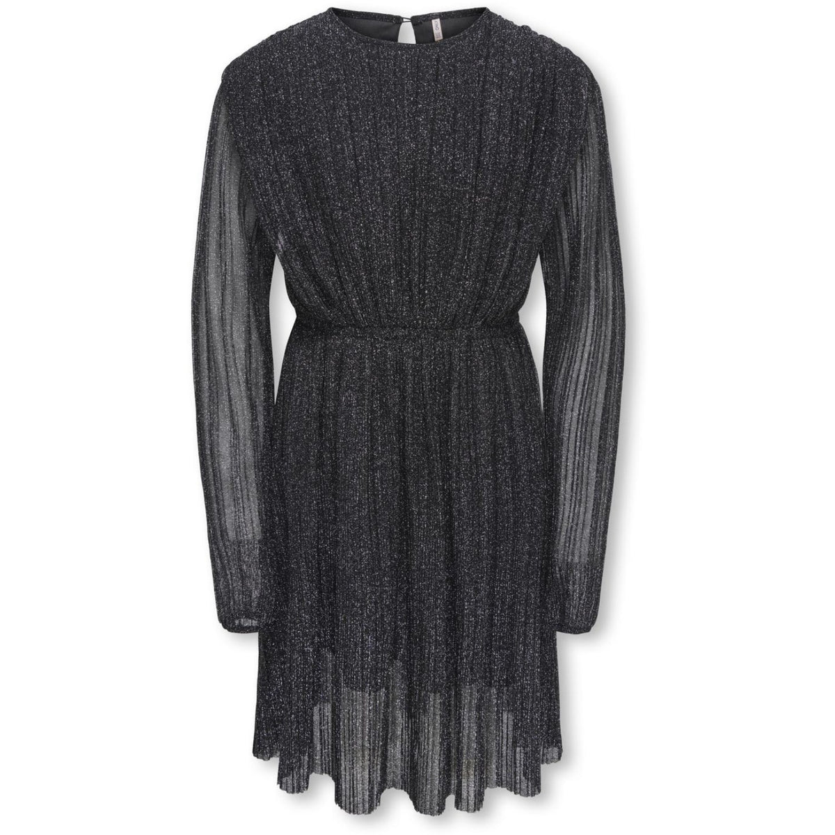 kids ONLY Black Silver Lurex Kogglam Ls Kjole Jrs