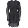 kids ONLY Black Silver Lurex Kogglam Ls Kjole Jrs