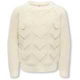 kids ONLY Birch Melange/Silver Glitter Kogslobe Ls Glitter O-Neck Bf Knt