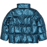 The New Metallic Blue Tnuffe Puffer Jakke