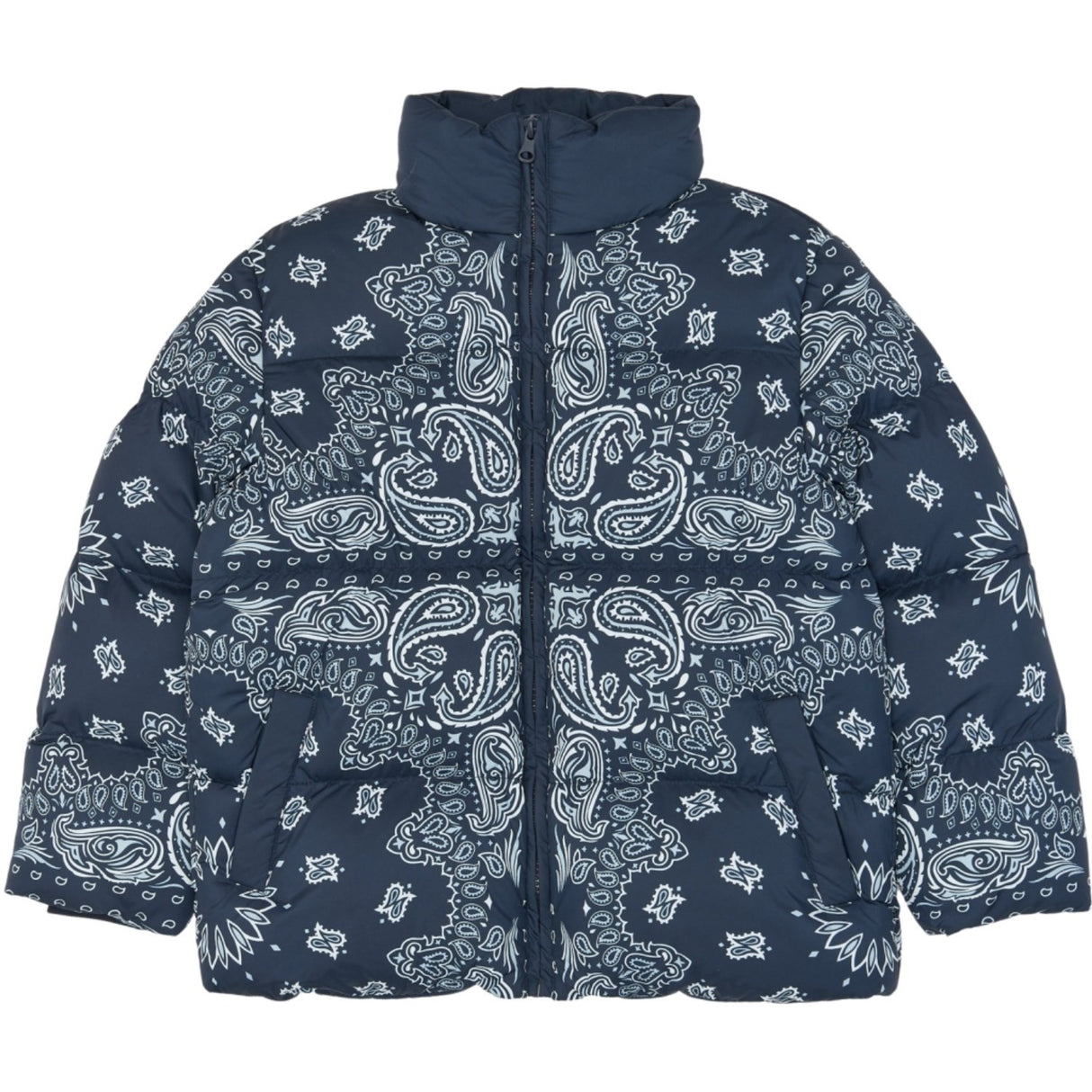 The New Navy Blazer AOP Tnullvar Puffer Jakke