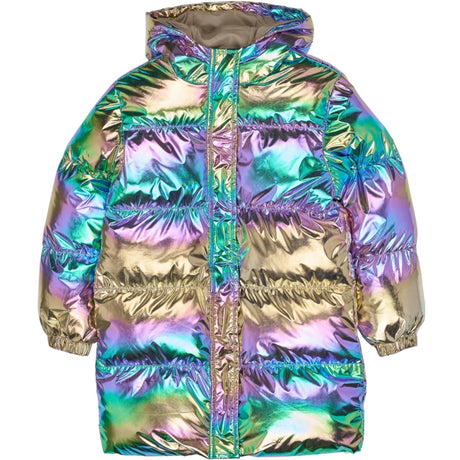 The New Metallic Multicolor Tnunicca Long Puffer Jakke