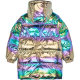 The New Metallic Multicolor Tnunicca Long Puffer Jakke