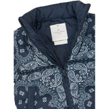 THE NEW Siblings Navy Blazer AOP Tnstulrik Puffer Jakke