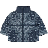THE NEW Siblings Navy Blazer AOP Tnstulrik Puffer Jakke