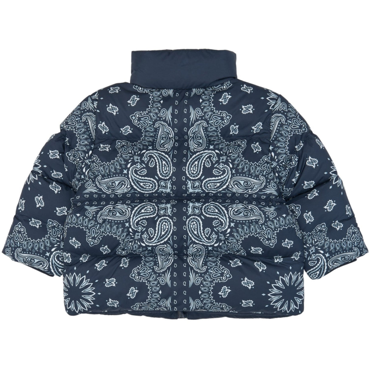 THE NEW Siblings Navy Blazer AOP Tnstulrik Puffer Jakke