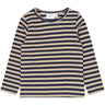 THE NEW Siblings Navy Blazer Striped Tnstfro L_S Rib Tee