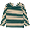 THE NEW Siblings June Bug Striped Tnstfro L_S Rib Tee