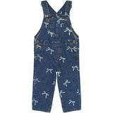 THE NEW Siblings Medium Blue Denim AOP Tnstvinaya Denim Dungarees