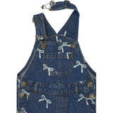 THE NEW Siblings Medium Blue Denim AOP Tnstvinaya Denim Dungarees