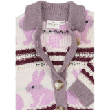 THE NEW Siblings Gardenia Striped Tnstval Jacquard Cardigan