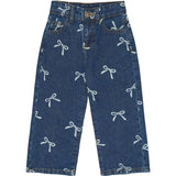 THE NEW Siblings Medium Blue Denim AOP Tnstvinaya Regular Fit Jeans