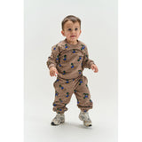 THE NEW Siblings Taupe Gray AOP Tn Tnstvhil Sweatpants