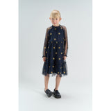 The New Navy Blazer AOP Tnyudelle Mesh L_S Kjole