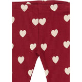 THE NEW Siblings Rio Red AOP Tn Tnsbholiday Red Heart Rib Leggings
