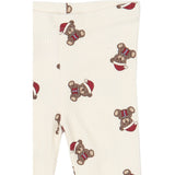 THE NEW Siblings Gardenia AOP Tnsbholiday Teddybjørn Rib Leggings