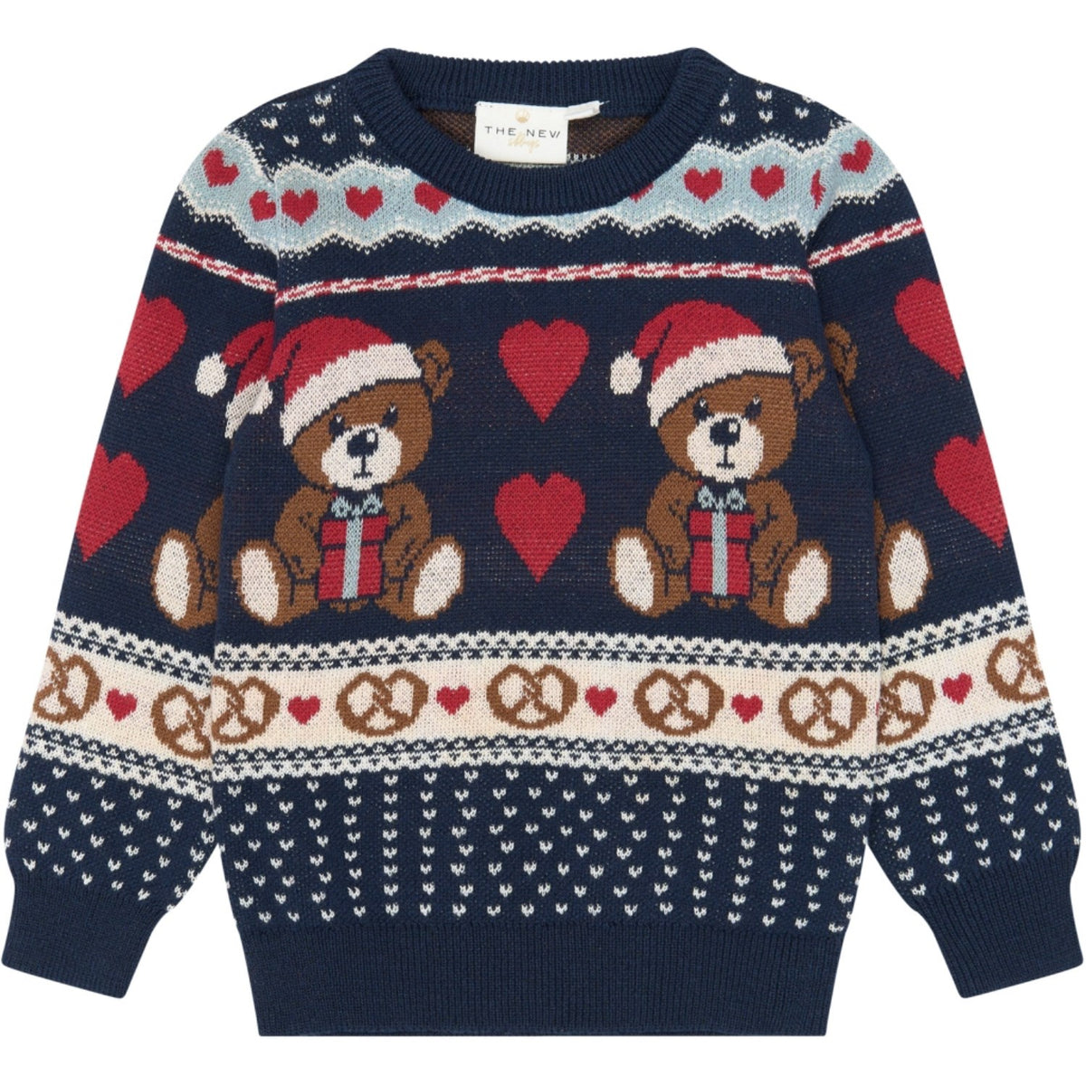 THE NEW Siblings Multi Colour Tnstholiday Jacquard Pullover
