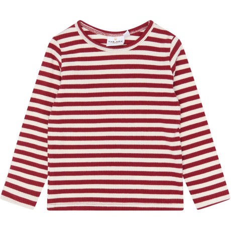 THE NEW Siblings Rio Red Striped Tn Tnstfro L_S Rib Tee