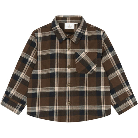 THE NEW Siblings Navy Blazer Check Tnstyaki L_S Flannel Skjorte