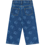 THE NEW Siblings Medium Blue Denim AOP Tnstyale Baggy Fit Jeans
